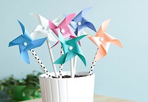 Create a pinwheel garden