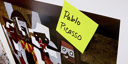 Instruct your students to look carefully at the works of art
