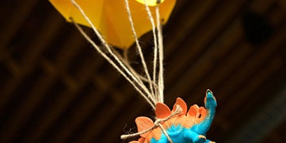 After they record the time it takes for the parachute to get to the ground
