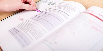 use a Post-it® Flag in the colour of your choice to mark the page