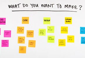 Using Post-it® Notes to Shape A Maker’s Space