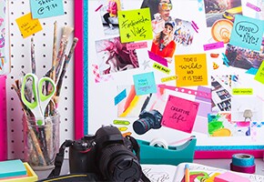 Post-it® Brand achieve your dreams with a goal board