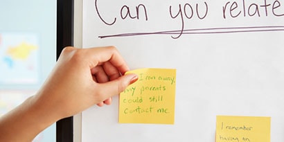 Have your students respond to each idea or question using one colour of Post-it® Notes