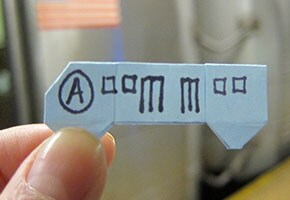 Make an origami subway with one Post-it® Note