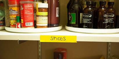 Organise and label your pantry