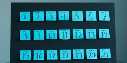 The habit countdown calendar